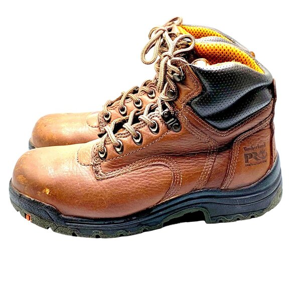 Timberland PRO Women's TiTAN 6" Safety Toe Work Boots 26388 Brown Size 8 - Picture 2 of 12